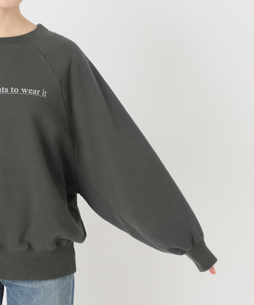 セール】【haru×FRAMeWORK】ロゴスエット（スウェット）｜FRAMeWORK