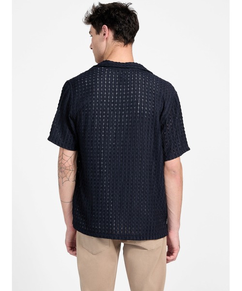 SS Liam Jacquard Knit Shirt 半袖シャツ | GUESS(ゲス) JAPAN 公式