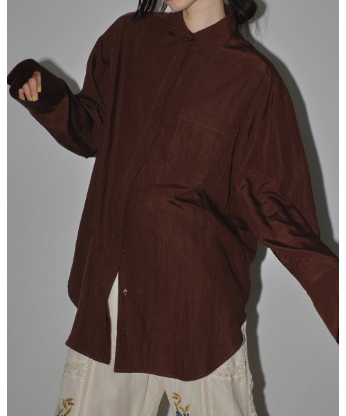 TODAYFUL（トゥデイフル）の「シルキーポケットシャツ（シャツ