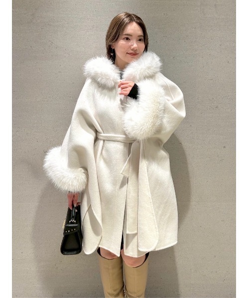 セール】ファーポンチョコート（ポンチョ）｜CELFORD（セルフォード