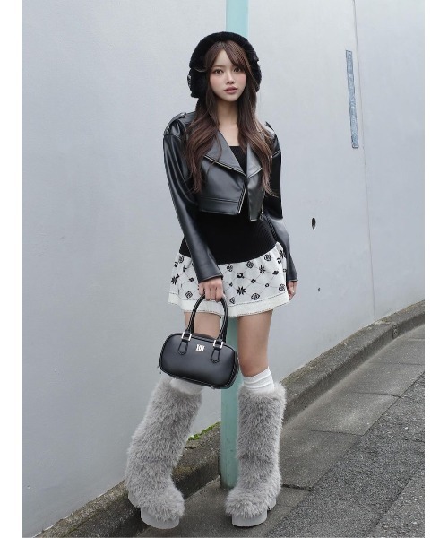 セール】アンサンブルスノーロゴニットミニワンピース（ワンピース