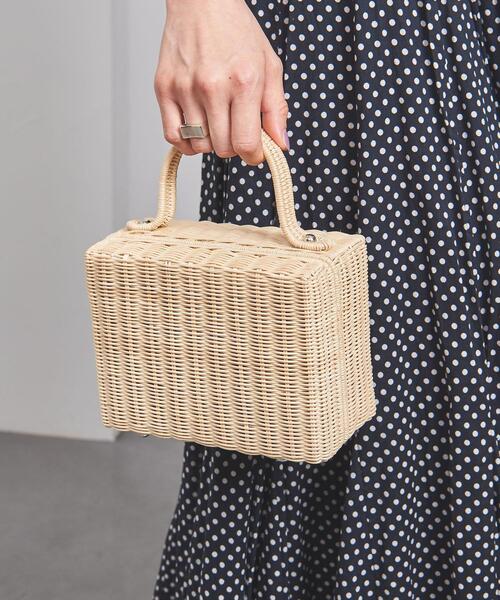 ユナイテッドアローズ ラタン スクエア ミニバッグ ¥19,800