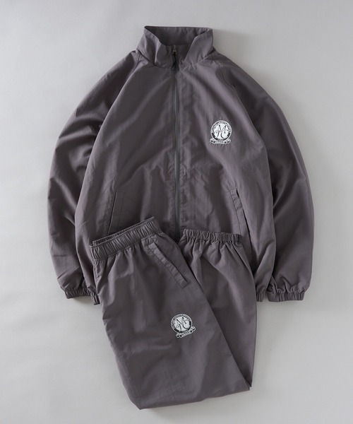 セール】【MAISON CLUB】ワンポイント刺繍 ナイロントラックジャケット