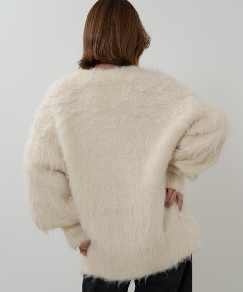 shaggy knit cardigan（シャギーニットカーディガン）（カーディガン