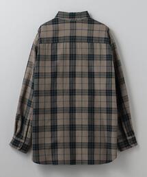6（ロク）の「＜6(ROKU)＞毛コットン チェックシャツ（シャツ/ブラウス