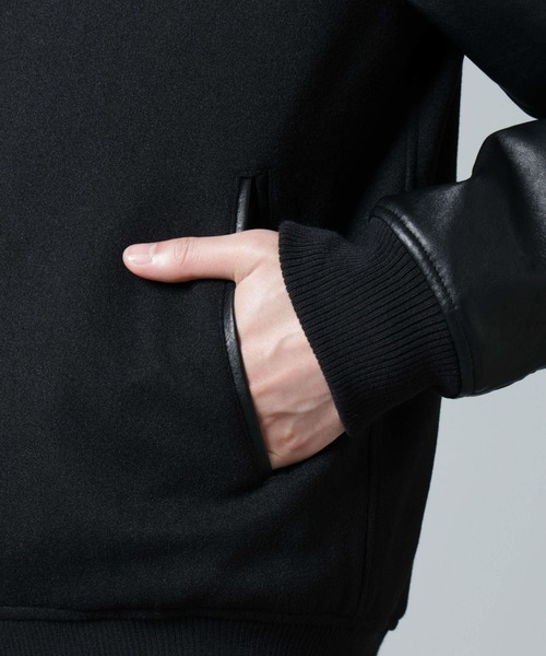 フェイクレザー中綿スタジャン（スタジャン）｜NANO universe（ナノ