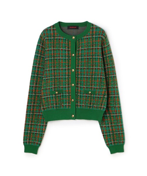 caban（キャバン）の「コットンカシミヤチェックジャカード