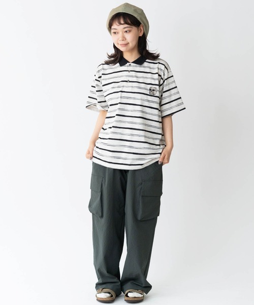 ブルドッグ刺繍ボーダーポロシャツ | ジムマスター（gym master）公式通販