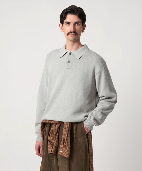 セール】＜Steven Alan＞ CTN/CA 2B ニット ポロシャツ（ニット