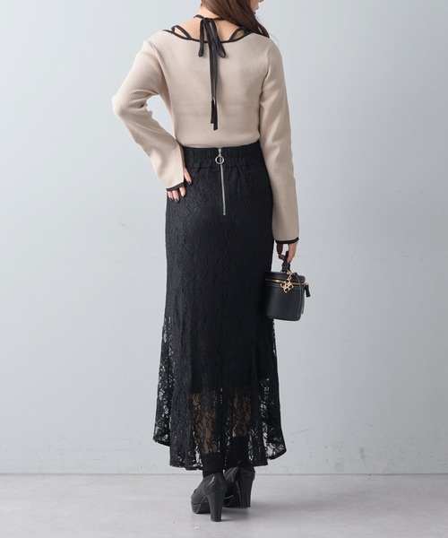 Chico（チコ）の「【2023SS】ホルターネックリブニット（ニット