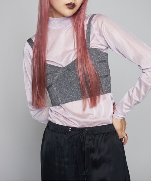 JOSE MOON（ジョゼムーン）の「SHINY SHEER TOPS/シャイニーシアー