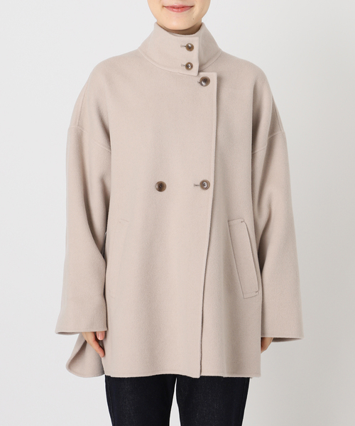 WEB限定/追加》souple woolダブルフェイススタンドコート（その他
