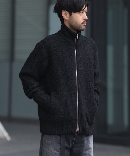 VEIN （ヴェイン）の「シャギーニット ドライバーズジャケット