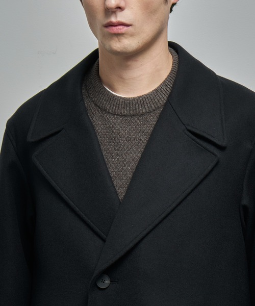 ATON】SUPER 160S DOUBLE SAXONY SEMI DOUBLE COAT／軽く羽織れる上質