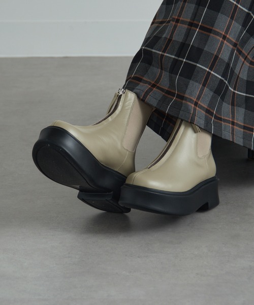 セール】【ALM.】PRIMO LEATHER BOOTS センタージップ サイドゴア