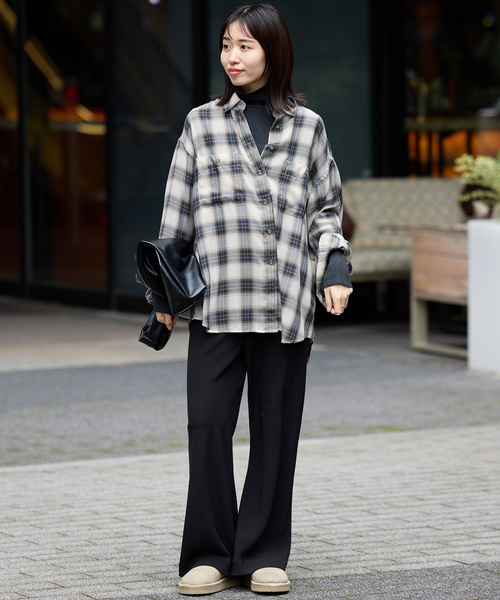 セール】《追加》ビエラチェックルーズシャツ（シャツ/ブラウス