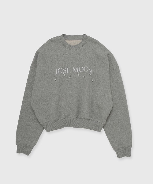 JOSE MOON（ジョゼムーン）の「LOGO PEARL SWEAT/ロゴパールスウェット