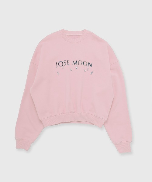 JOSE MOON（ジョゼムーン）の「LOGO PEARL SWEAT/ロゴパールスウェット