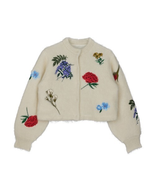 Ameri（アメリ）の「AMANDA MOHAIR KNIT TOP（カーディガン/ボレロ