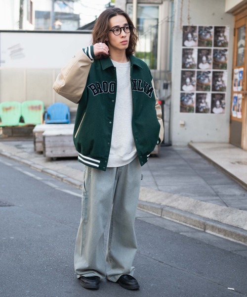 WEGO（ウィゴー）の「WEGO/メルトンワッペンスタジャン（スタジャン