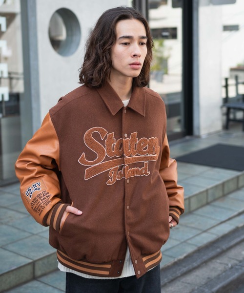 WEGO（ウィゴー）の「WEGO/メルトンワッペンスタジャン（スタジャン