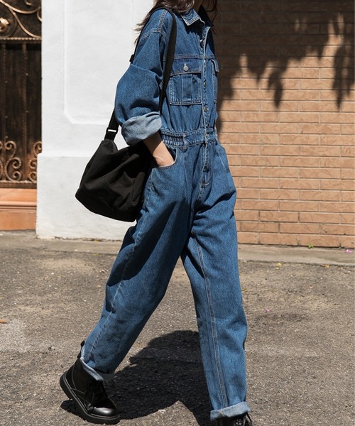 デニムオールインワンパンツつなぎ（つなぎ/オールインワン）｜ANOTHER