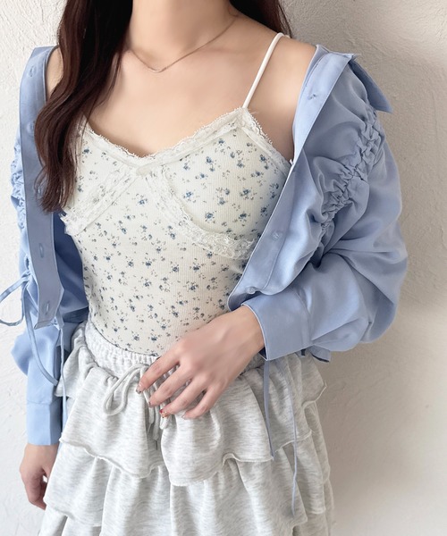 セール】カップ付きアソートレースキャミインナー（キャミソール