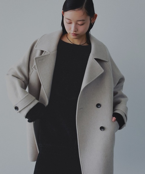 A part by（アパートバイ）の「スーパー100 2WAYコート（ピーコート