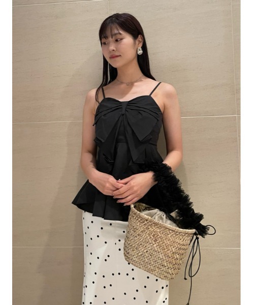 SNIDEL（スナイデル）の「リボンディティールブラウス（シャツ