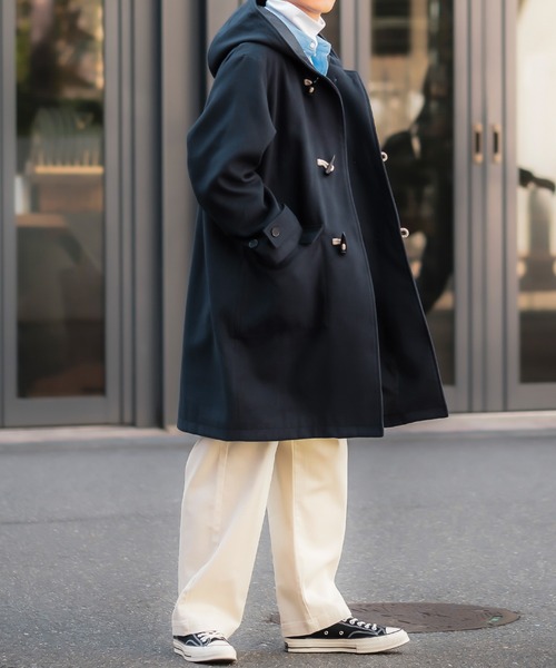 セール】【improves】メルトン オーバーサイズ ダッフルコート