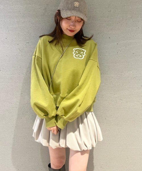 SNIDEL（スナイデル）の「Sustainableワッペンロゴスウェット