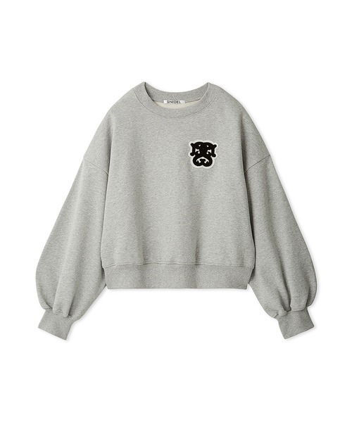 SNIDEL（スナイデル）の「Sustainableワッペンロゴスウェット