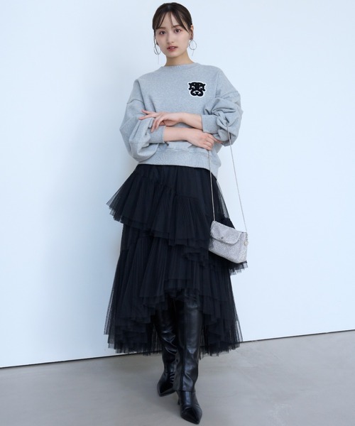 SNIDEL（スナイデル）の「Sustainableワッペンロゴスウェット