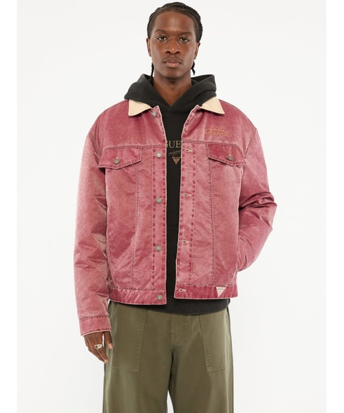 GUESS Originals Washed Twill Trucker Jacket デニムジャケット