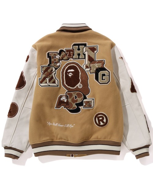 A BATHING APE（アベイシングエイプ）の「BAPE MULTI MOTIF VARSITY