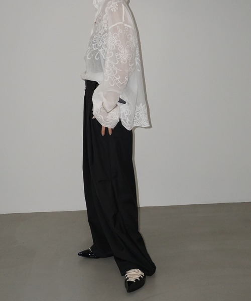 2way レースアップ ポインテッドシューズ chs25a015（パンプス