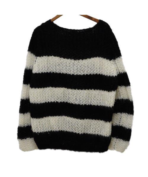 ブランド古着】モヘアボーダーニットセーター（ニット/セーター