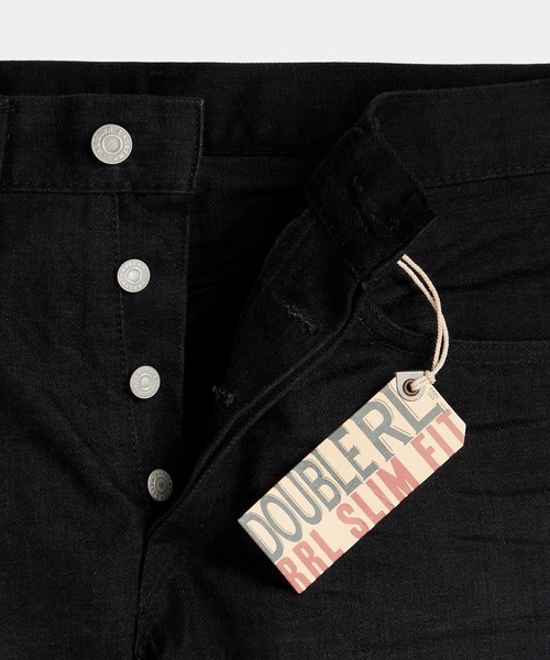RRL（ダブル アール エル）の「スリムフィット ブラック セルビッジ