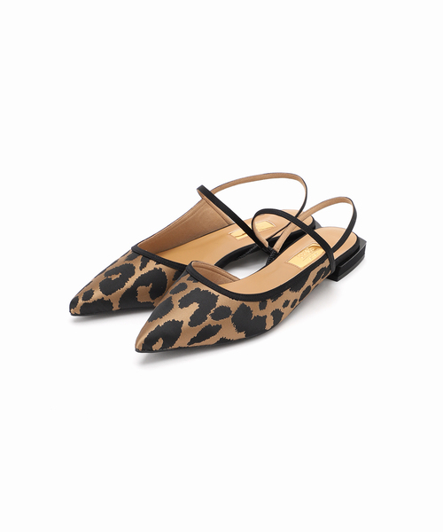 セール】GRISEポインテッドコンビストラップスリングバック（その他