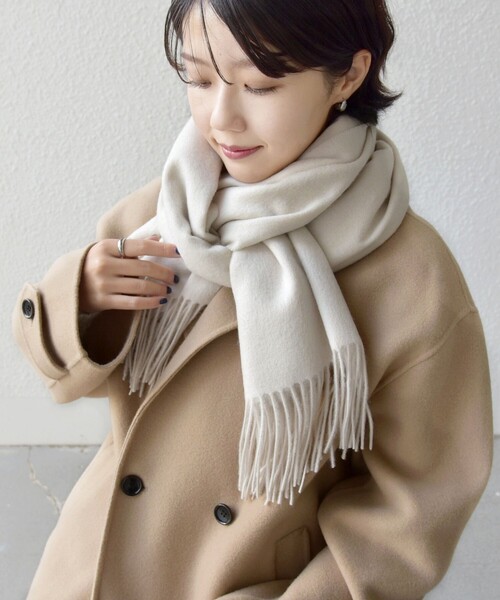 セール】ウール カシミヤ ウォッシャブル ストール（マフラー）｜SHIPS