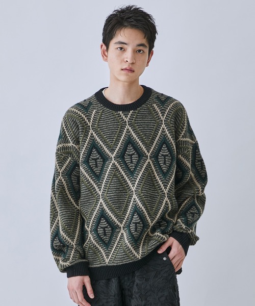 TTTMSW/ティー】Diamond pull over knit（ニット/セーター）｜TTT MSW