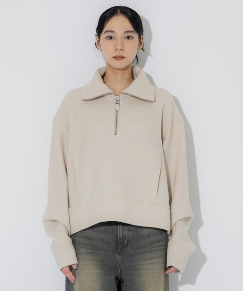 TODAYFUL/トゥデイフル】Halfzip Wool Pullover/ハーフジップウール