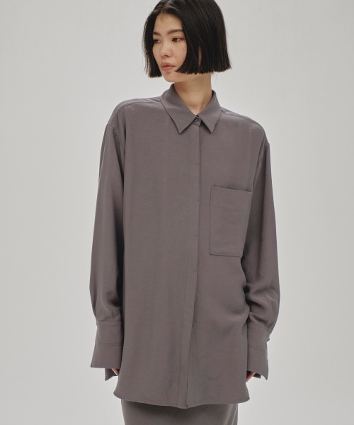 TODAYFUL（トゥデイフル）の「Backsatin Pocket Shirts（シャツ