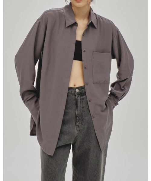 TODAYFUL（トゥデイフル）の「Backsatin Pocket Shirts（シャツ