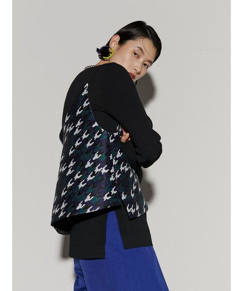 UN3D.（アンスリード）の「CHIDORI JACQUARD CAMISOLE / チドリジャ