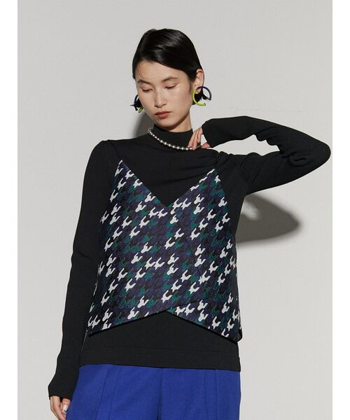 UN3D.（アンスリード）の「CHIDORI JACQUARD CAMISOLE / チドリジャ