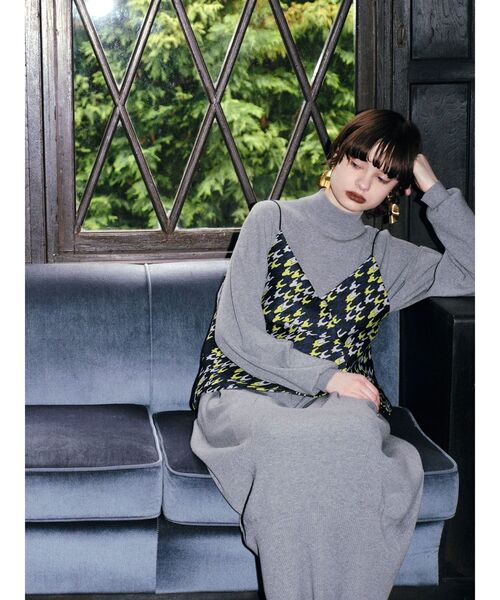 UN3D.（アンスリード）の「CHIDORI JACQUARD CAMISOLE / チドリジャ