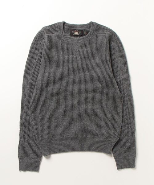 RRL（ダブル アール エル）の「ワッフルニット カシミヤ セーター