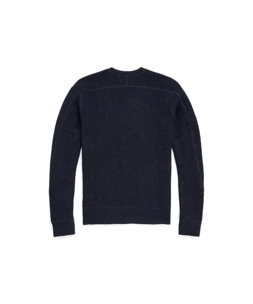 RRL（ダブル アール エル）の「ワッフルニット カシミヤ セーター