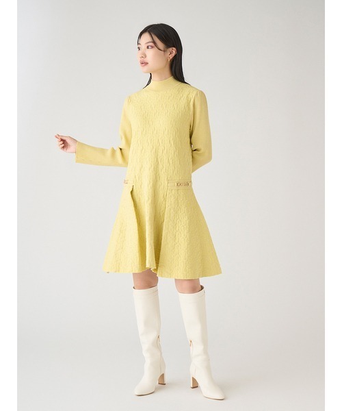 CELFORD（セルフォード）の「◇ロゴふくれジャガードニットワンピース